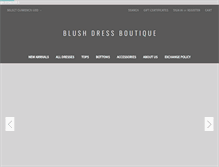 Tablet Screenshot of blushdressboutique.com